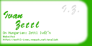 ivan zettl business card